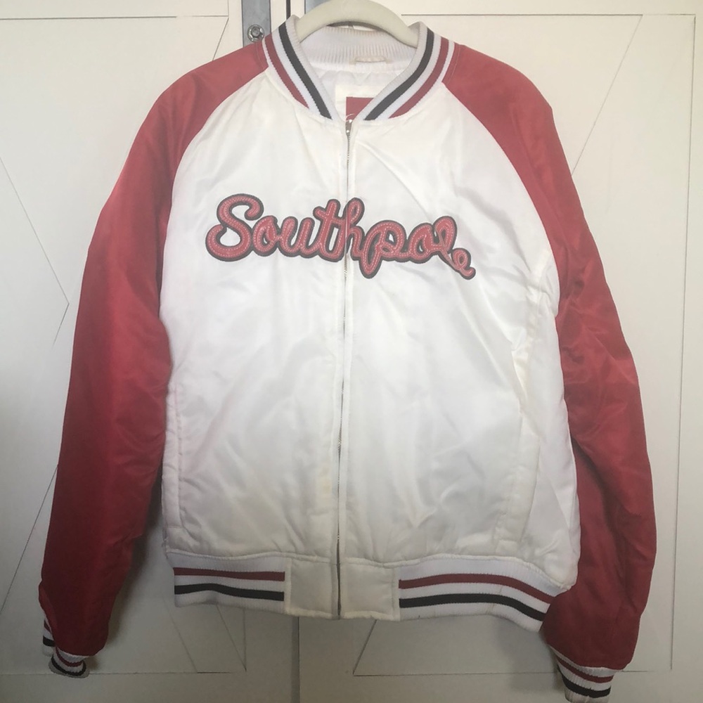 Red and White SouthPole Jacket